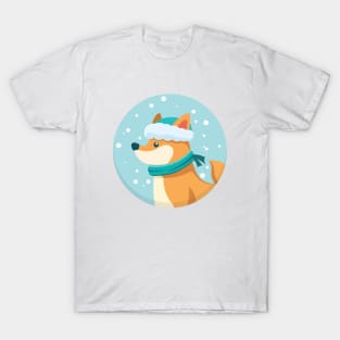 Winter Snowfall Dog T-Shirt